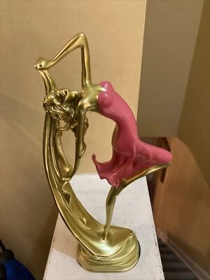 "Diyomr Rosa 13.4"" Alto Elegante Ballet China Resina Tallada Niña Mujeres Dama Bailarina" Foto 1 de 4