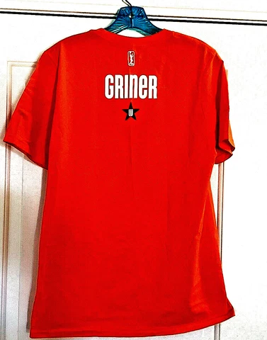 Brittney Griner WNBA Adidas All Star T-shirt Youth XL 18 Orange Phoenix Mercury Cover