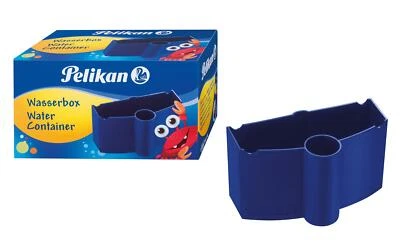 HERLITZ-PELIKAN Pelikan Wasserbox / Pinselbecher mit Pinselhalter und Wasserkammer / Farbe: blau