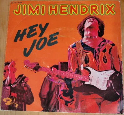Jimi Hendrix       "Hey Joe" b/w  "Stone Free"    Belgium  1976 Barclay Records - Image 1 of 4