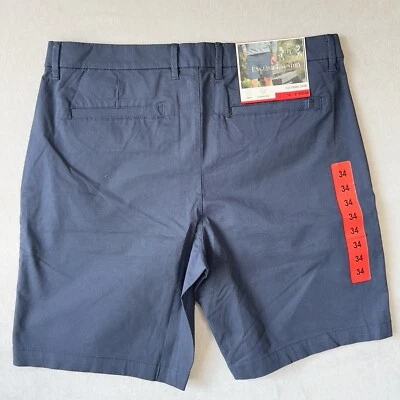 NUEVO - Lavandería Inglesa - Pantalón Corto Hombre Frente Plano Azul Marino - Talla 32 Foto 1 de 4