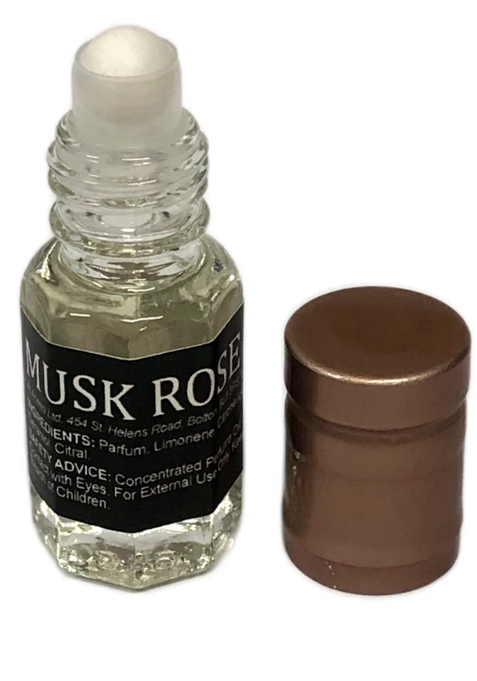 Musk Rose Perfume Oil by Al Aneeq - High Quality Long Lasting Unisex Perfume 3ml