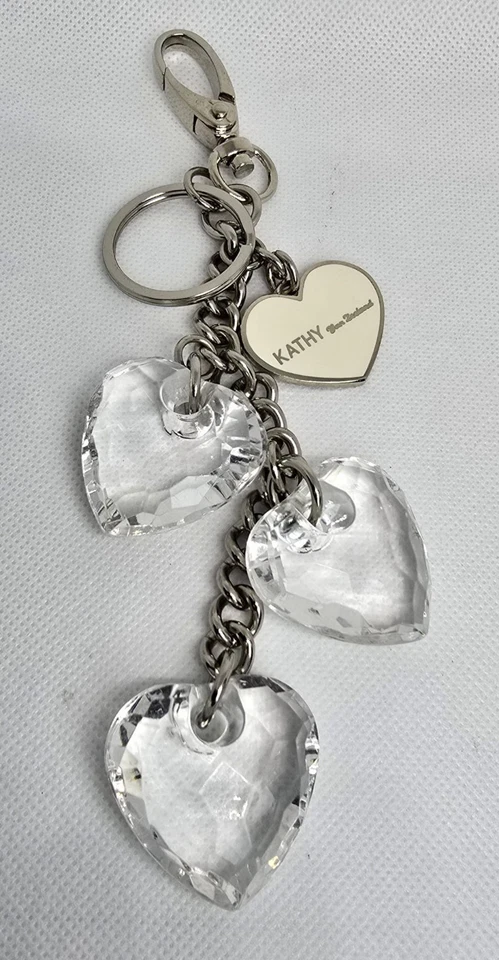Llavero personalizado Kathy Von Zealand corazón cristal accesorio regalo  Foto 1 de 2