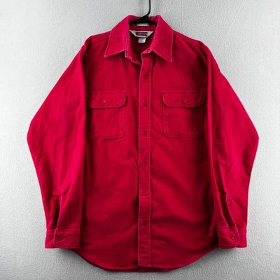 Gamuza roja mediana alta de franela Big Mac vintage pesada años 80 90 hecha en EE. UU. Foto 1 de 4