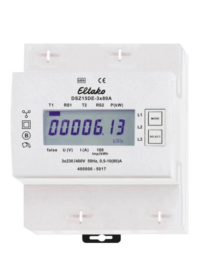 Eltako DSZ15DE-3x80A Drehstromzähler  digital 80 A  NEU OVP - Bild 1 von 1
