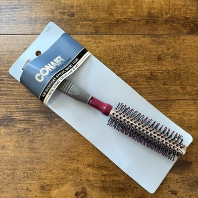 Vintage Conair Styling Short Hair Volumize Blow-Dry Round Hair Brush MetalBarrel - Image 1 of 4