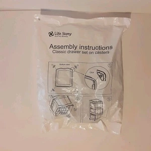 Life Story Caster Wheels Set For Plastic Drawer Set Assembly Instructions  - Picture 1 of 5