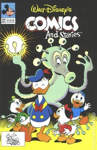 Walt Disney's Comics and Stories #566 FN 1991 Stock Image - Image 1 of 1