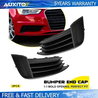 Front Left Right Bumper Fog Light Lamp Cover Grille Trim For AUDI S3 A3 13-17 Y - Image 1 of 4