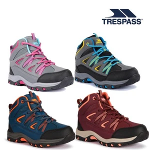 Trespass Kids Walking Boots Waterproof Mid Cut Gillon II - Picture 1 of 9