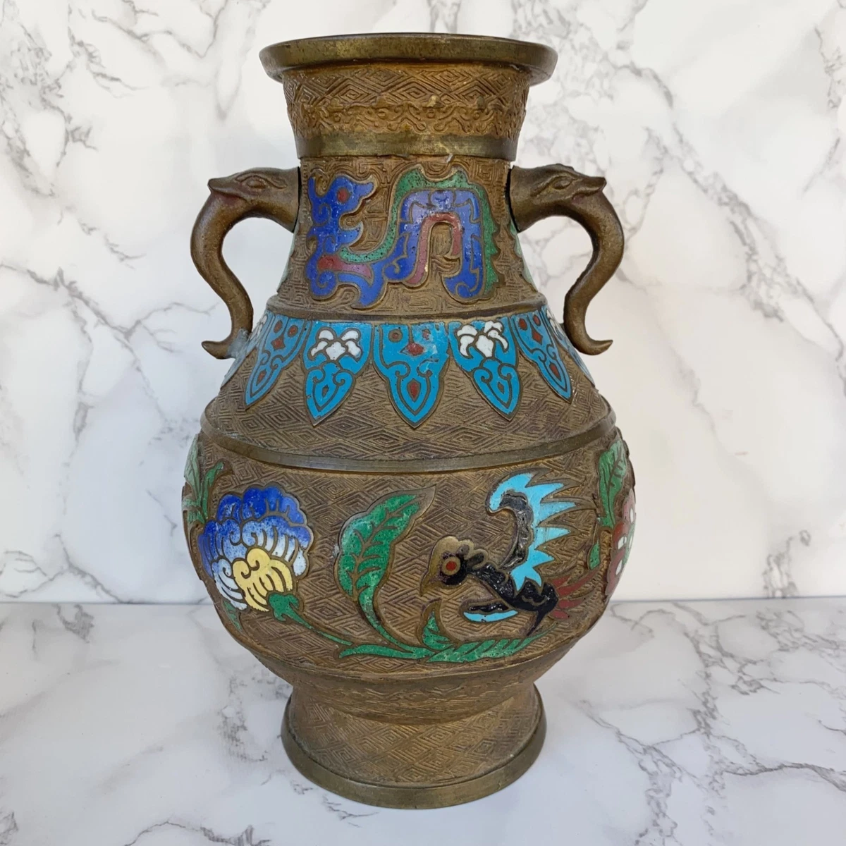 青铜日本花瓶1900-1940 | eBay