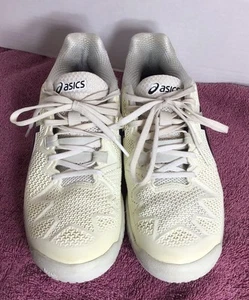 Asics Gel-Resolution 8 Women's Size 7 1/2 US Tennis Shoes White Black Pickleball - Picture 1 of 9
