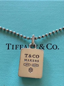 Tiffany Co. 1837 Makers Square Pendant - Picture 1 of 3