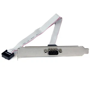 StarTech.com 16 " 9 Pin Serial Male to 10 Pin Motherboard Header Slot Plate - Picture 1 of 1
