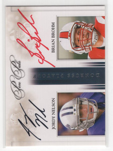 2008 Playoff National Treasures Pen Pals Jordy Nelson Brian Brohm Auto 