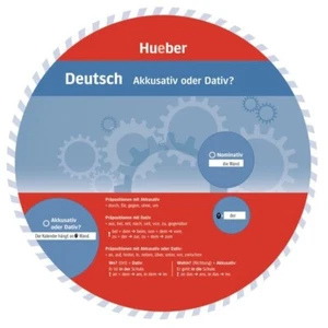 NEU: Hueber Wheel - Deutsch lernen - Akkusativ oder Dativ - Sprachlernscheibe - Bild 1 von 1