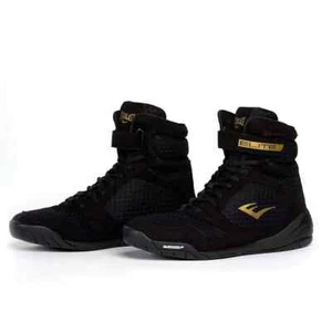 NEW Black Everlast Elite2 High Top Boxing Boot - Picture 1 of 3
