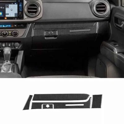 Kit de guantera interior de fibra de carbono para Toyota Tacoma 2016-2021 Foto 1 de 4