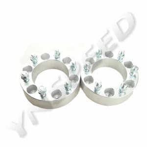 US 2PCS 6x139mm To 6x139mm 2'' Thick Wheel Spacers Adapters 14x1.5 Studs Silver - Picture 1 of 3