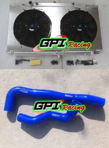 Aluminum radiator shroud fans&Hose Bl for Nissan Patrol Y61 GU 4.5L TB45E Petrol - Picture 1 of 12
