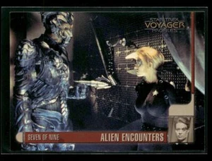 1998 SkyBox Star Trek Voyager #63 Seven of Nine - Alien Encounter - Hirogen - Picture 1 of 2