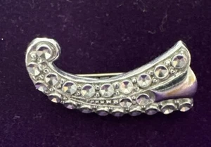 Vintage Art Deco Staybrite Horn Brooch - Charles Horner Style RARE - Picture 1 of 3