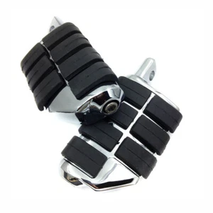 1-1/4" Highway Foot Pegs Pedals Crash Bar For Harley Touring Motorcycle Chrome - Imagen 1 de 9
