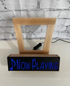 Handcrafted Wood Vinyl Record Stand Now Playing - Picture 1 of 7