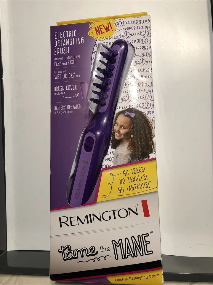 Remington DT7432 влажная или сухая ручная электрическая щетка для распутывания гривы, фиолетовая НОВАЯ - Изображение 1 из 4