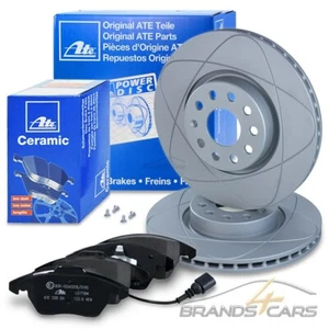 ATE POWERDISC BREMSSCHEIBEN +CERAMIC BELÄGE VORNE FÜR VW GOLF 5 6 PASSAT B6 B7 - Bild 1 von 12