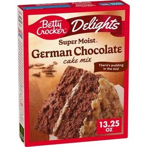 Delights Super Moist German Chocolate Cake Mix, 13.25 Oz. (Pack Of - Picture 1 of 9