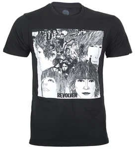 The Beatles T Shirt Official Revolver Album New Black Logo S to 2XL - Picture 1 of 43