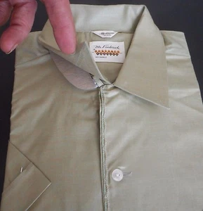 NOS 50's MR FREDERICK Green-Gold Iridescent! 2 Pocket! Loop Collar! ROCKABILLY M - Picture 1 of 3