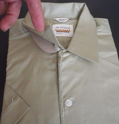 NOS 50's MR FREDERICK Green-Gold Iridescent! 2 Pocket! Loop Collar! ROCKABILLY M - Image 1 of 3