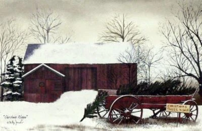 Billy Jacobs Christmas Wagon Art Print 12 x 9 - Image 1 of 2