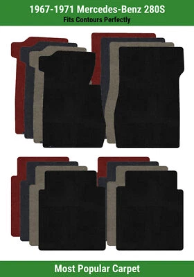 Alfombrillas Lloyd Ultimat fila delantera y trasera para Mercedes-Benz 280S 1967-1971  Foto 1 de 4