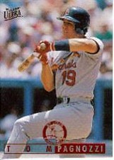 1995 Ultra St. Louis Cardinals Baseball Card #224 Tom Pagnozzi