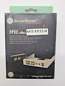 SilverStone FP32 Aluminum USB/1394/Audio Panel Black SST-FP32-B - Picture 1 of 11