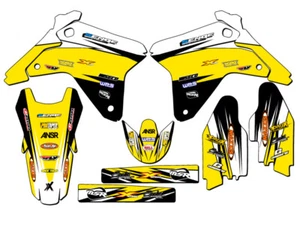 Kit de gráficos RMZ 450 VELOCITY 2005-2006 amarillo Senge compatible con Suzuki - Imagen 1 de 4