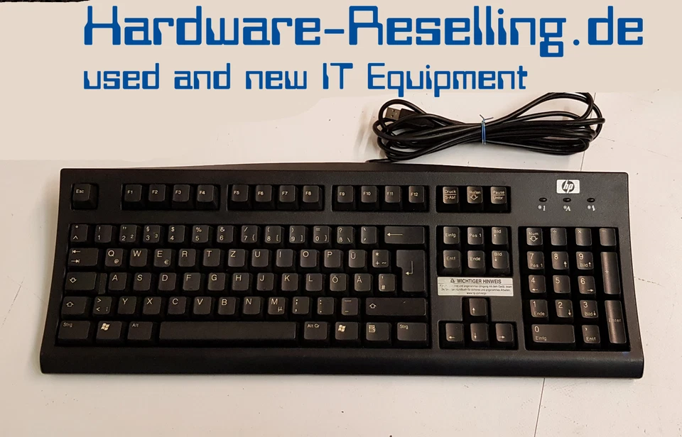 Original Hewlett Packard QWERTZ Keyboard SK-2502CU HP A7861-65444 USB Tastatur - Bild 1 von 1