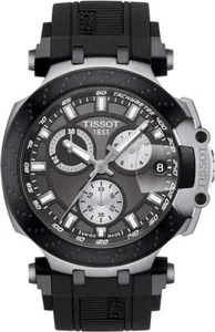 Tissot Men's T-Race Gray Dial Black Silicone Strap Watch T115.417.27.061.00