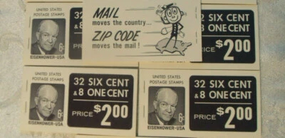 5 BK118 BC16 (32)-6¢ Eisenhower & 1393a (8)-1¢ Jeff. 1278a OG MNH-INTACT - Image 1 of 4