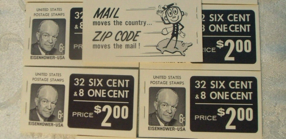 5 BK118 BC16 (32)-6¢ Eisenhower & 1393a (8)-1¢ Jeff. 1278a OG MNH-INTACT - Image 1 of 4