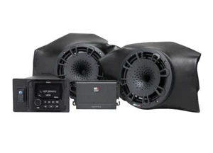 MB Quart MBQR-STG2-RAD-2 RZR Radio, 8" Speakers, Pods, Amplifier,Black - Picture 1 of 6