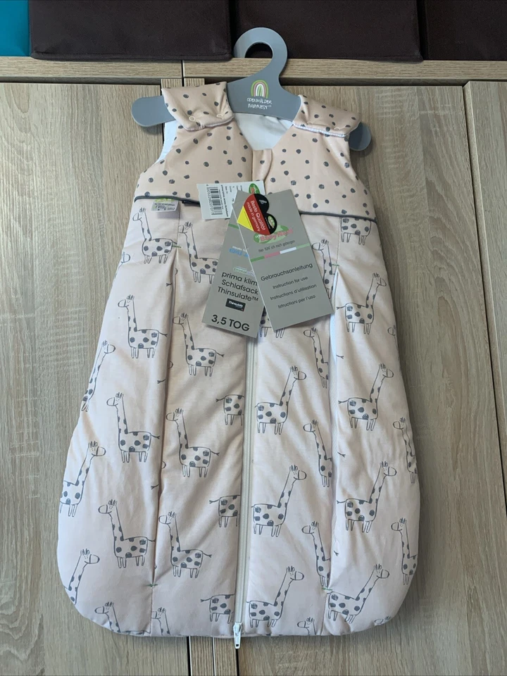 Winter Schlafsack 70 cm NEU Odenwälder Prima Klima Happy Giraffe Powder Love - Bild 1 von 1
