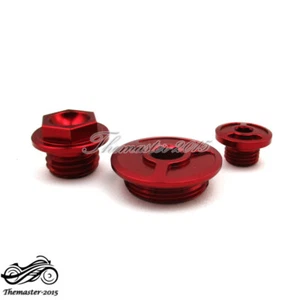 CNC Engine Timing Oil Filter Plugs For Honda Sportrax TRX400EX TRX450R TRX450ER - Picture 1 of 6