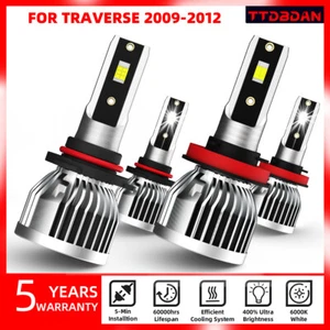 For Chevrolet Traverse 2009-2012 LED Headlight Bulbs 9005 H11 High Low Beam - Picture 1 of 13