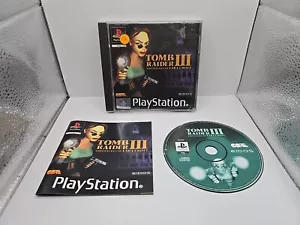 Tomb Raider 3 III PS1 Sony PlayStation 1 Videojuego Completo con Manual CIB PAL - Imagen 1 de 2