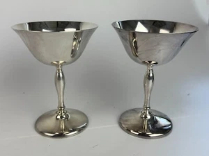 Pair of 2 Eales 1779 Silver Plated Goblets w/ Original Boxes - Picture 1 of 5