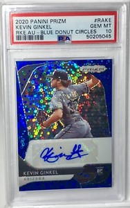 2020 Panini Prizm Kevin Ginkel RC Auto-Blue Donut Circles 15/50 PSA 10 (POP 1)🔥